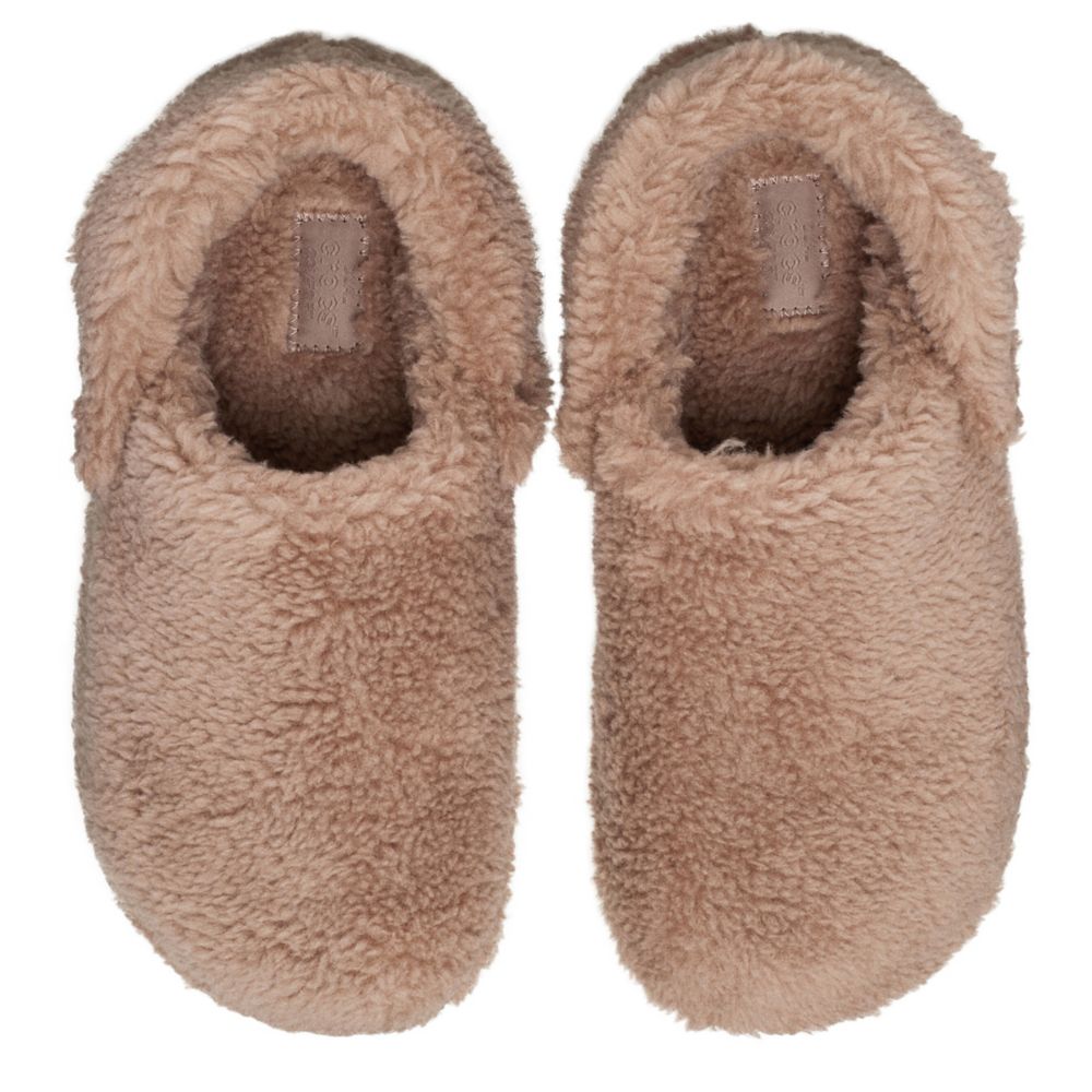 WOMENS CLASSIC COZZZY SLIPPER CLOG - TAUPE