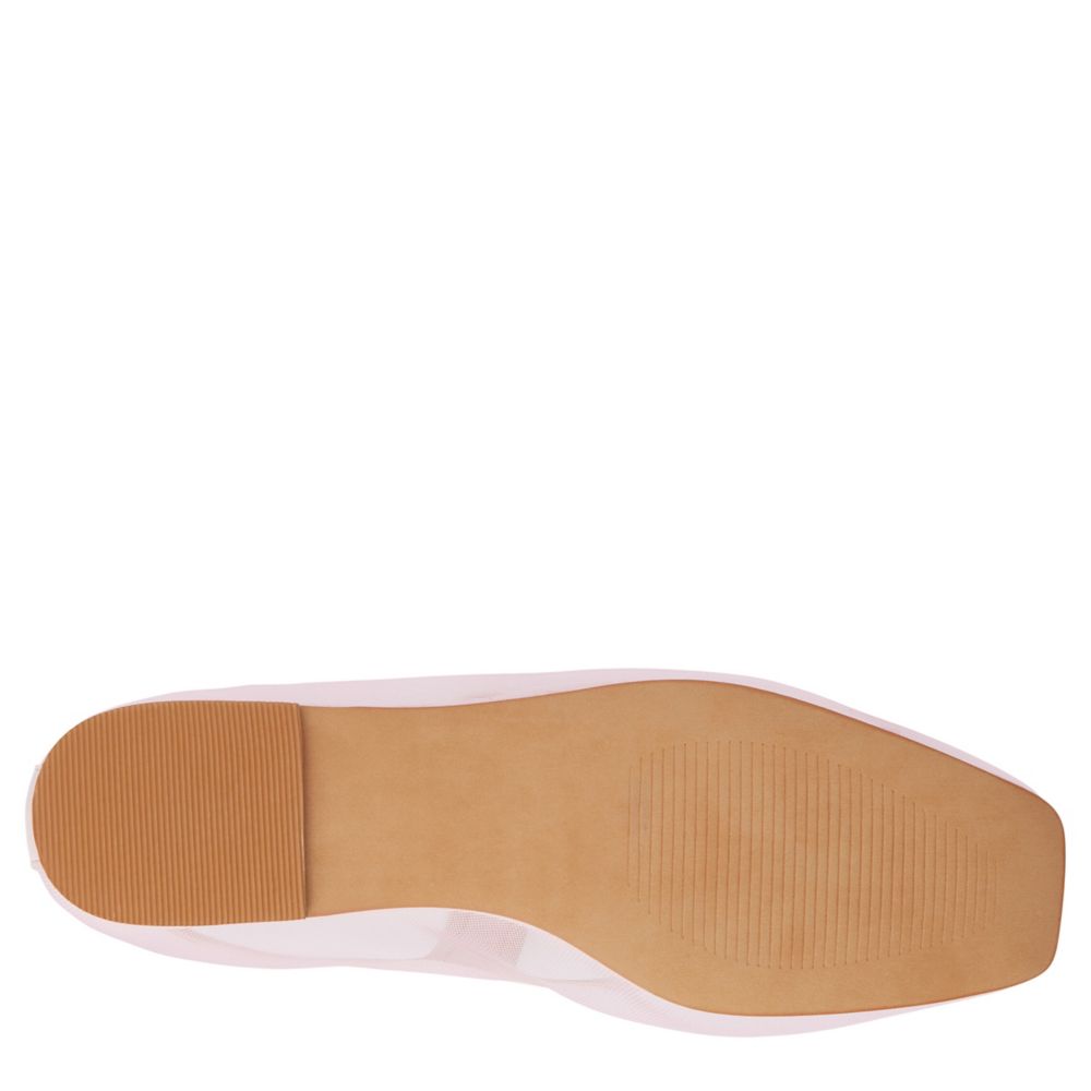 WOMENS TRIBECA MESH SQUARE-TOE MARY JANE BALLET FLAT.