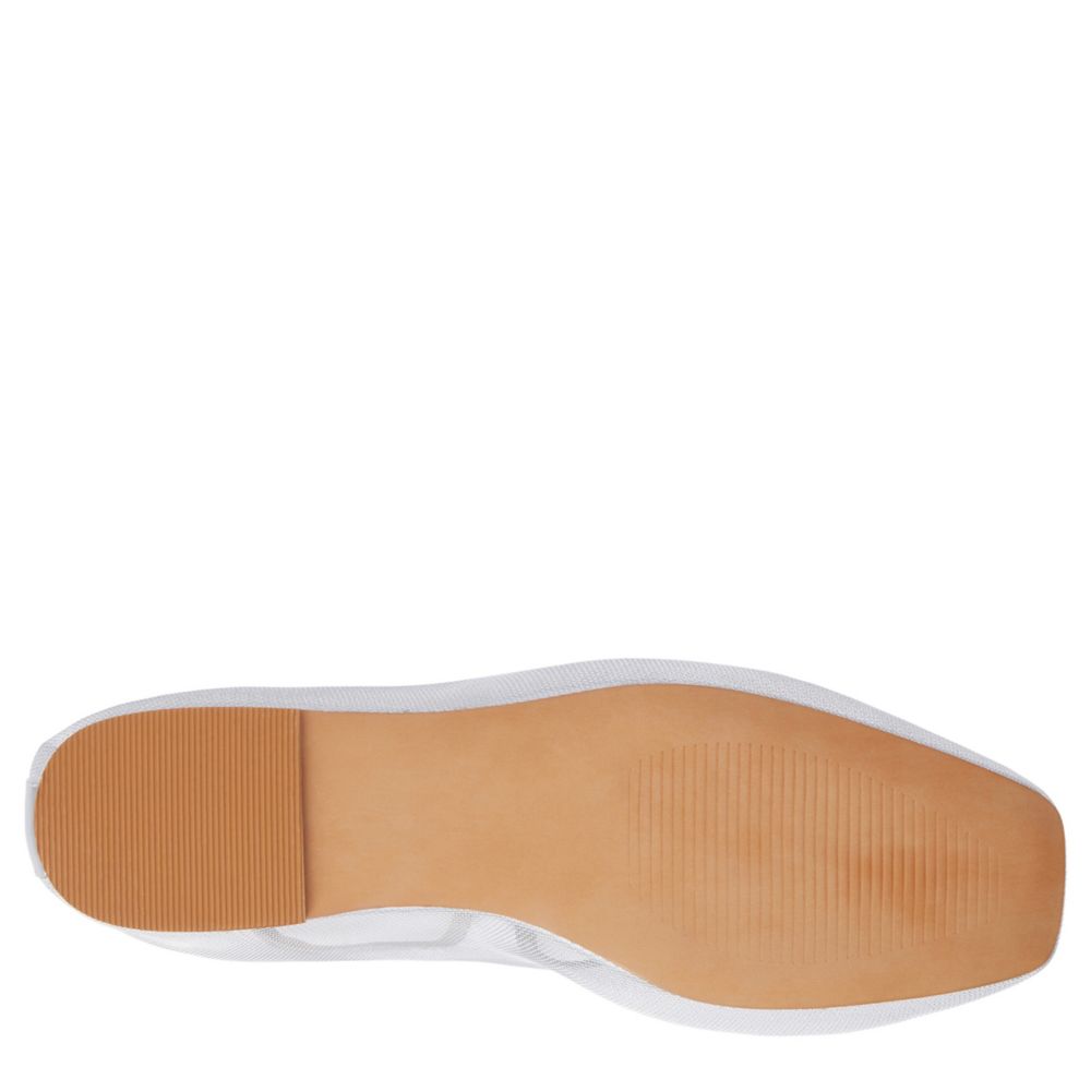 WOMENS TRIBECA MESH SQUARE-TOE MARY JANE BALLET FLAT.