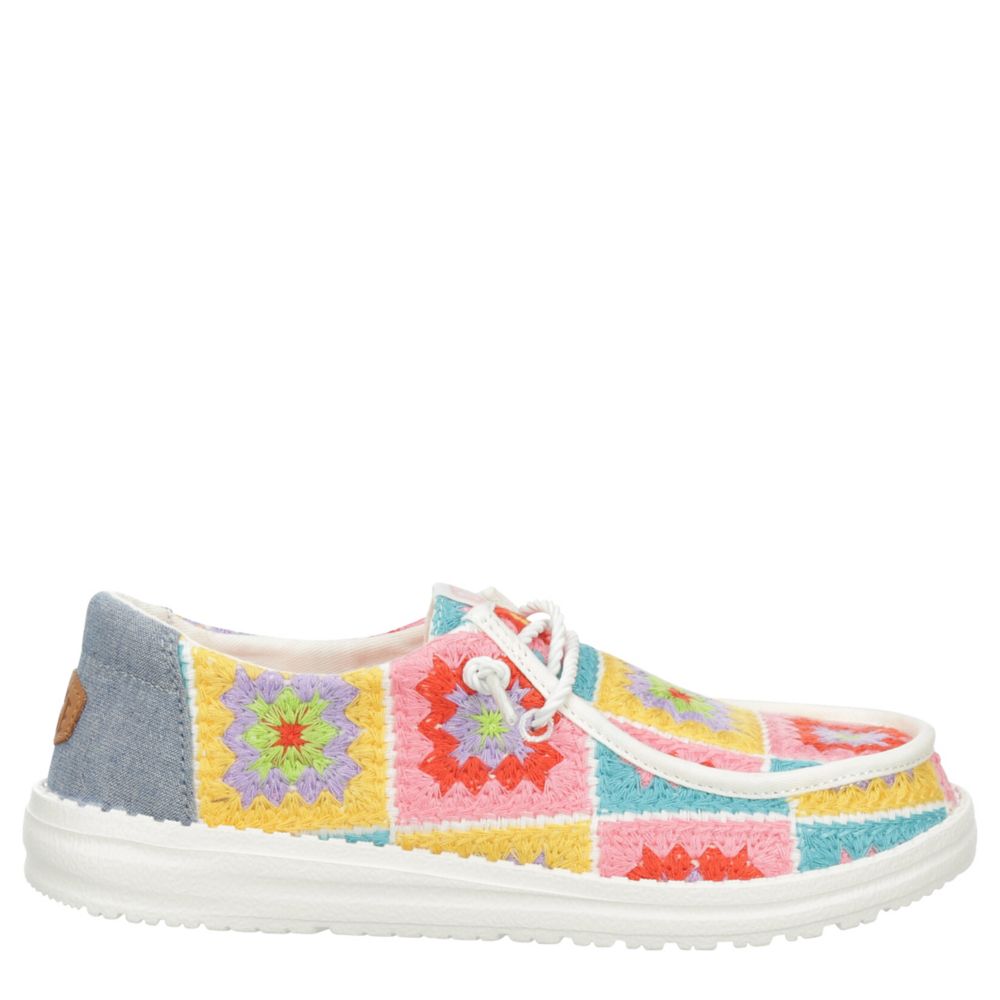 WOMENS WENDY CROCHET SLIP ON SNEAKER