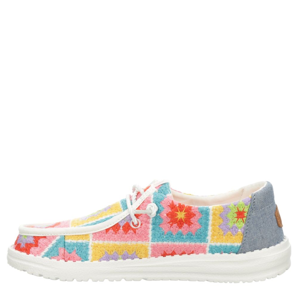 WOMENS WENDY CROCHET SLIP ON SNEAKER