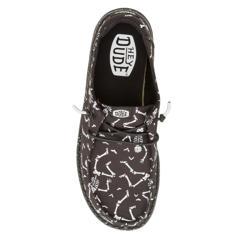 WOMENS WENDY SKELETONS SLIP ON SNEAKER