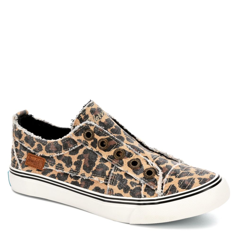 leopard slip on sneakers