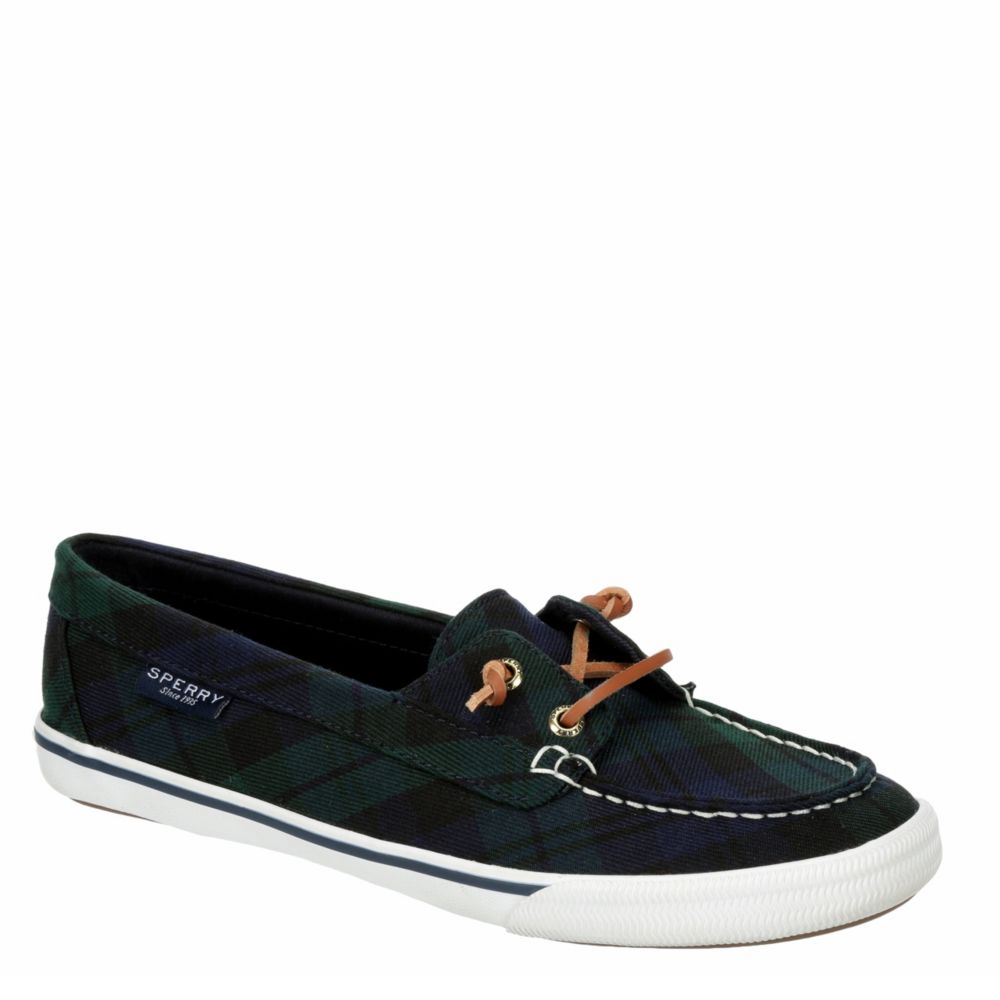plaid sperry shoes