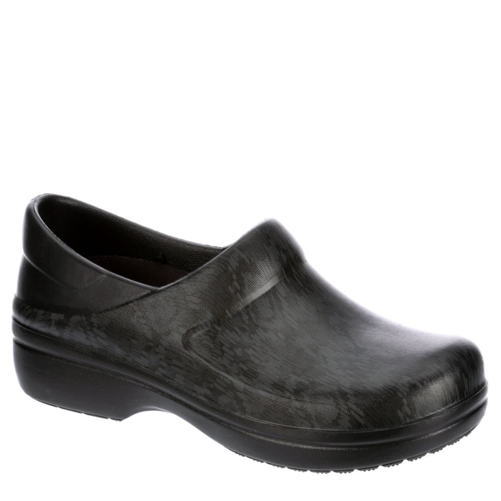 crocs leather clogs