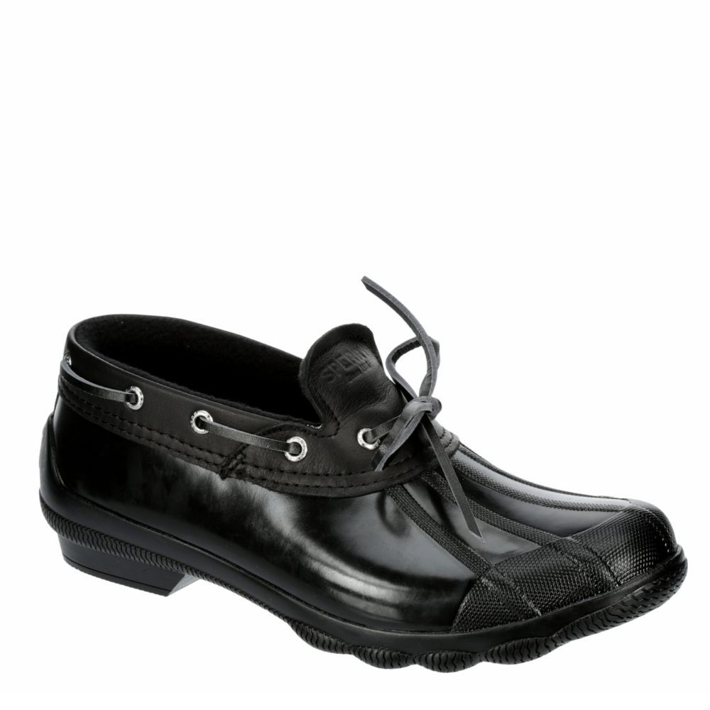 all black sperry shoes