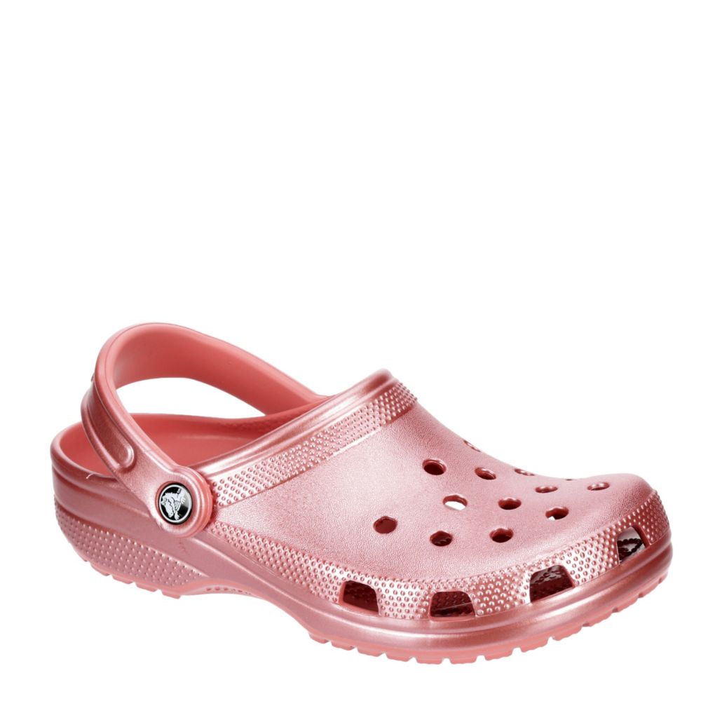 womens rose gold crocs