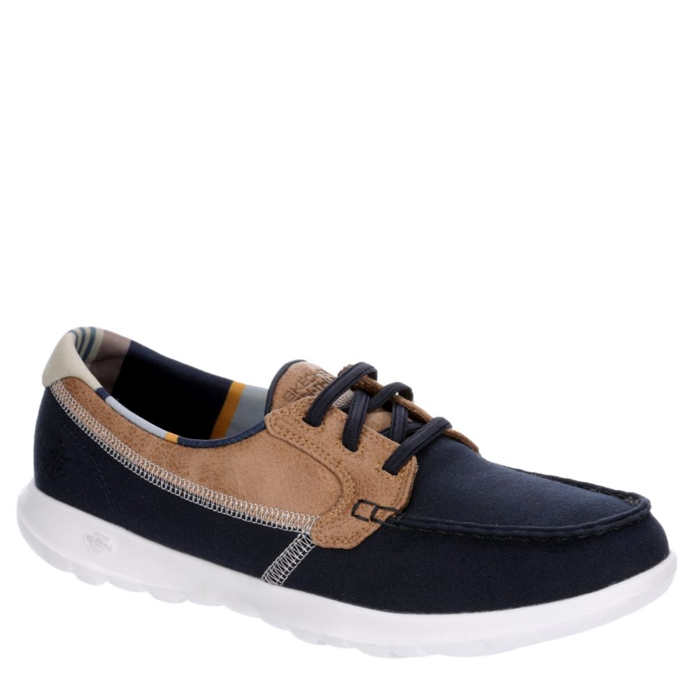 skechers boat shoes navy