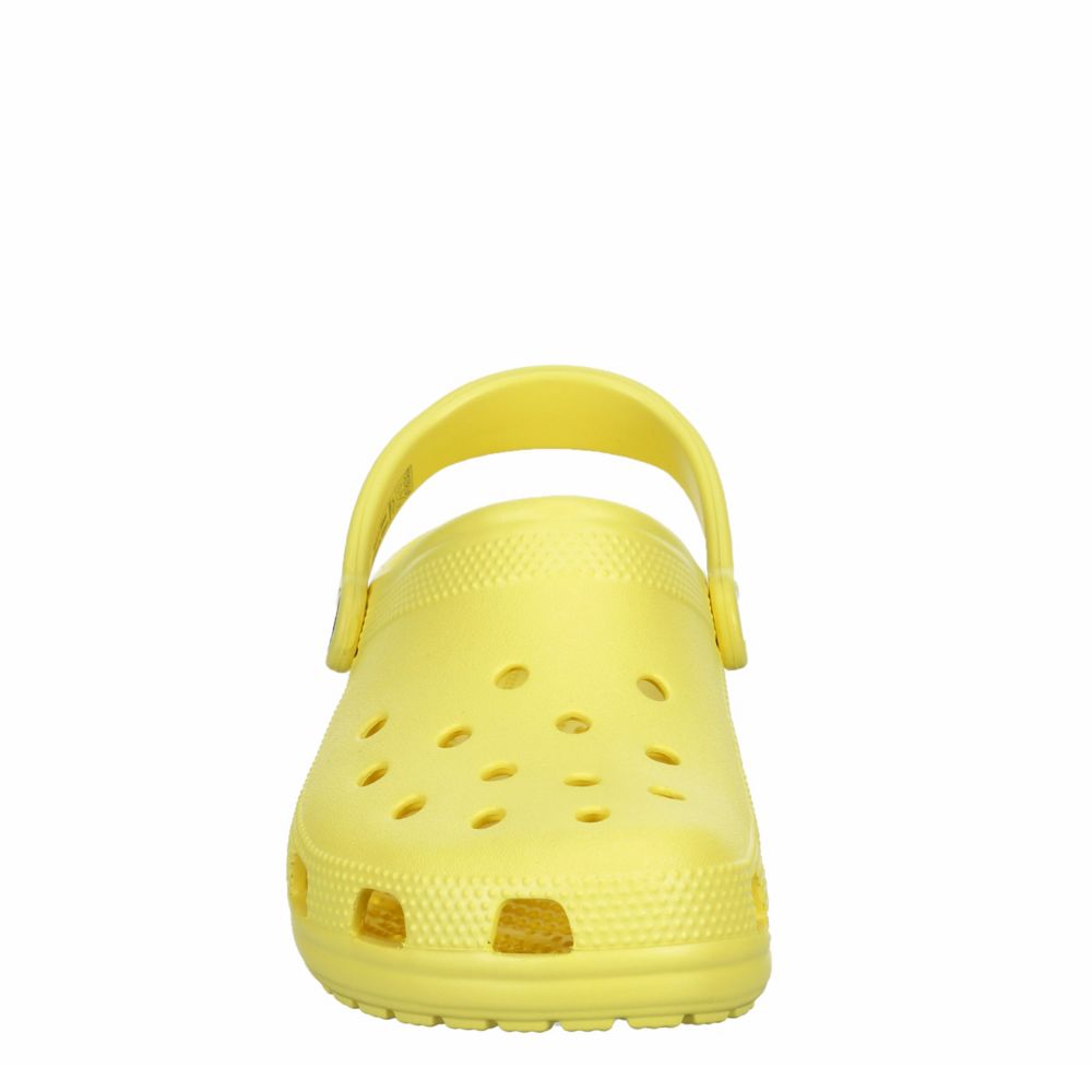 pastel yellow crocs