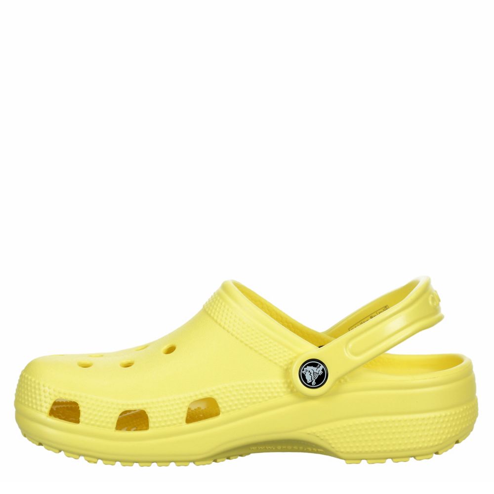 fluffy yellow crocs