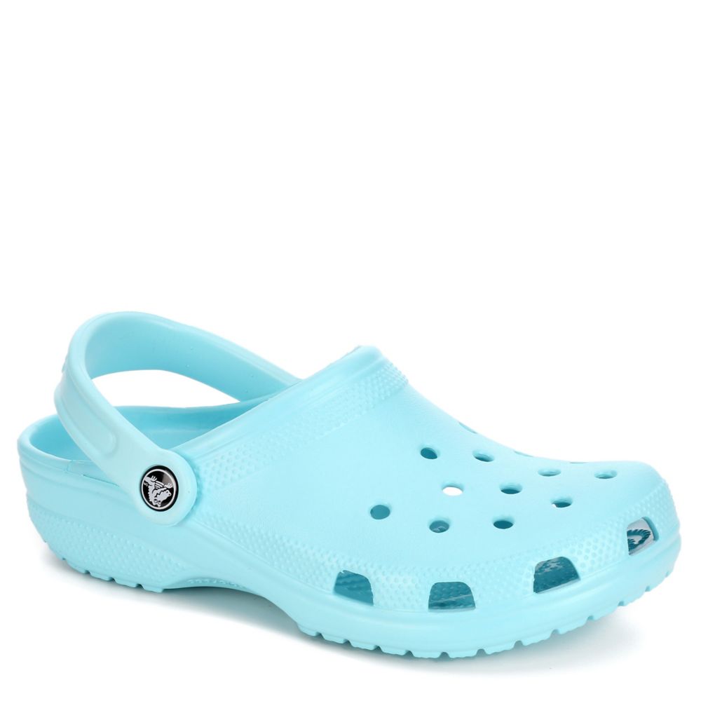 teal blue crocs