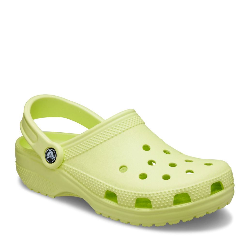 military green crocs