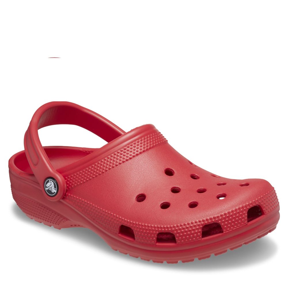 classic red crocs