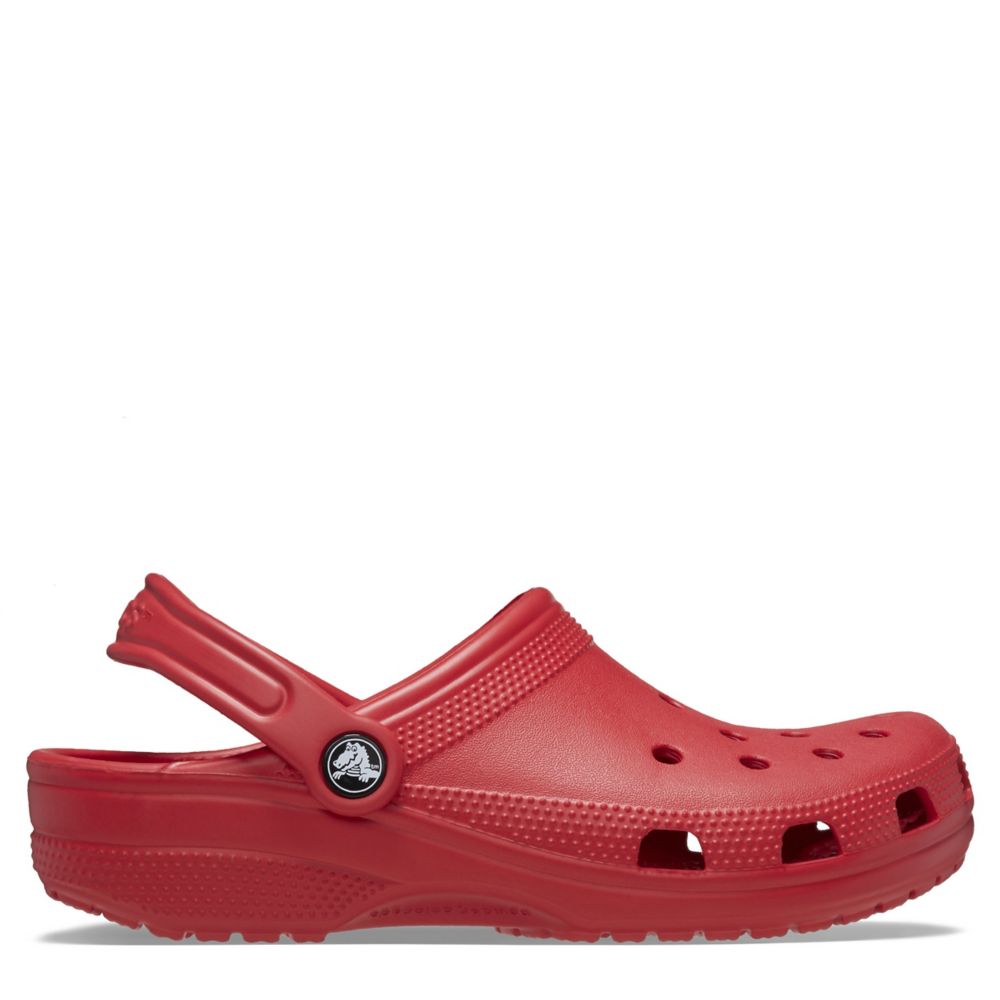 Crocs red with online fur