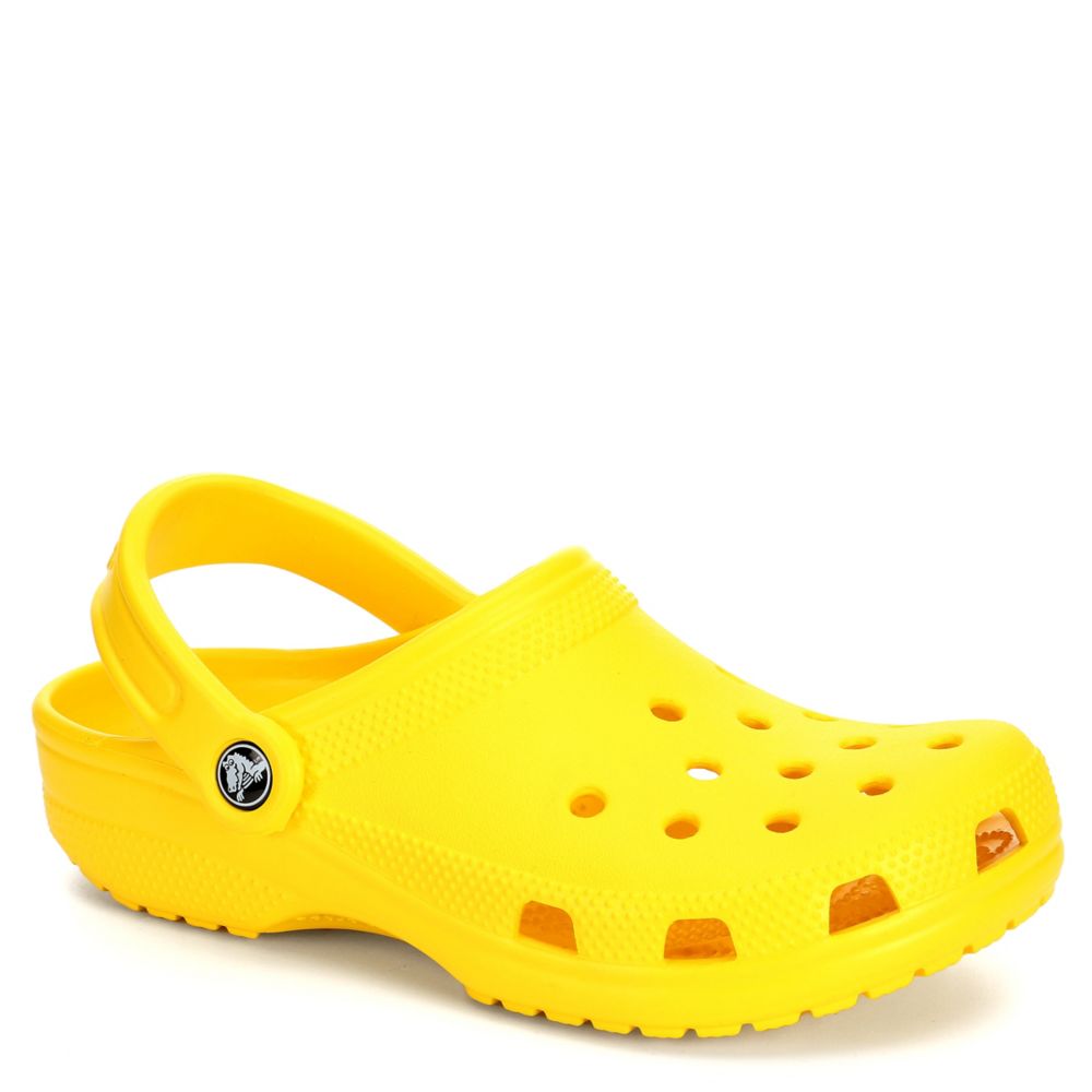 yellow classic crocs
