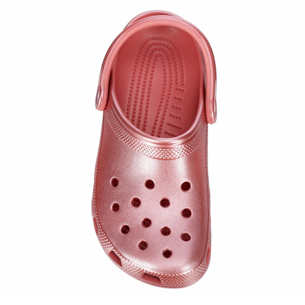 rose gold crocs