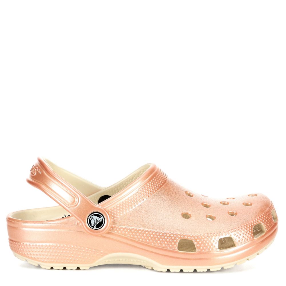 rose gold crocs