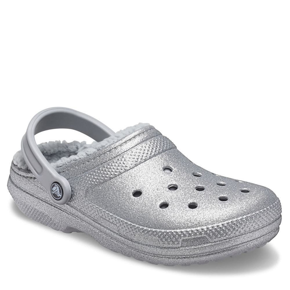 silver clogs womens