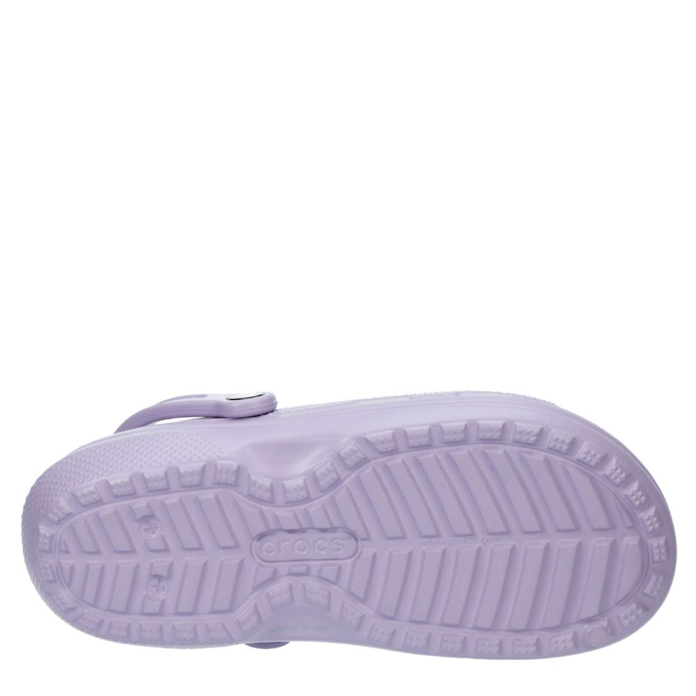 purple fuzzy crocs