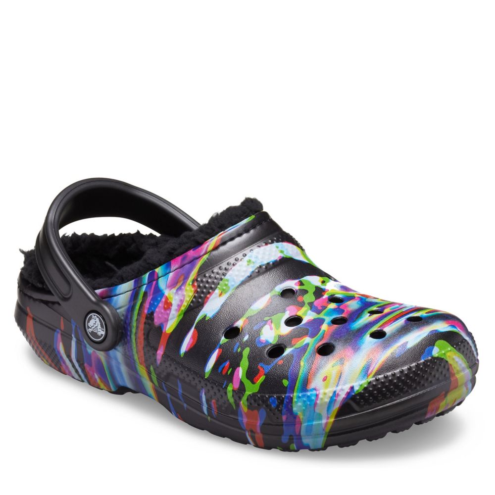 crocs multicolor clogs