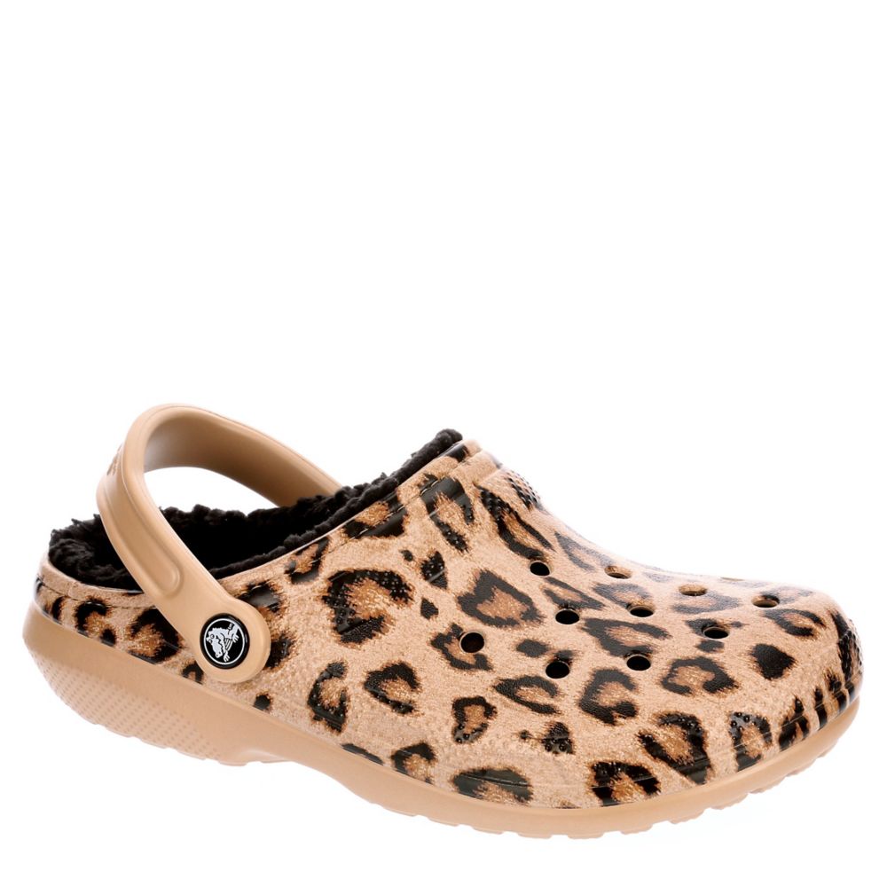 crocs leopard slip on