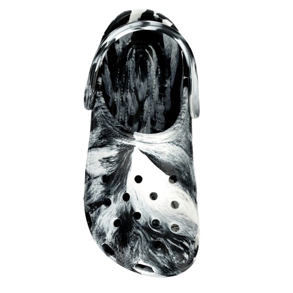 Black Crocs Unisex Classic Marble Clog | Rack Room Shoes