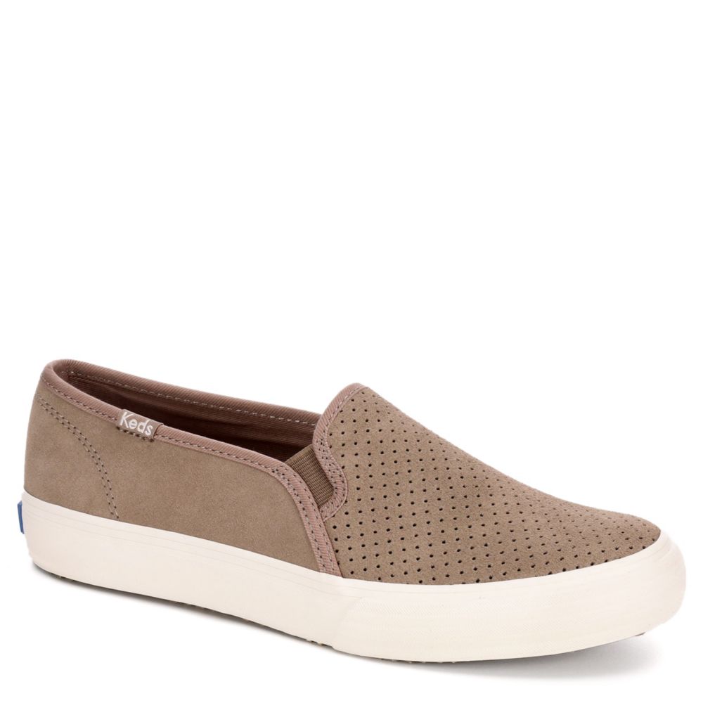 Taupe Keds Womens Double Decker Slip On 