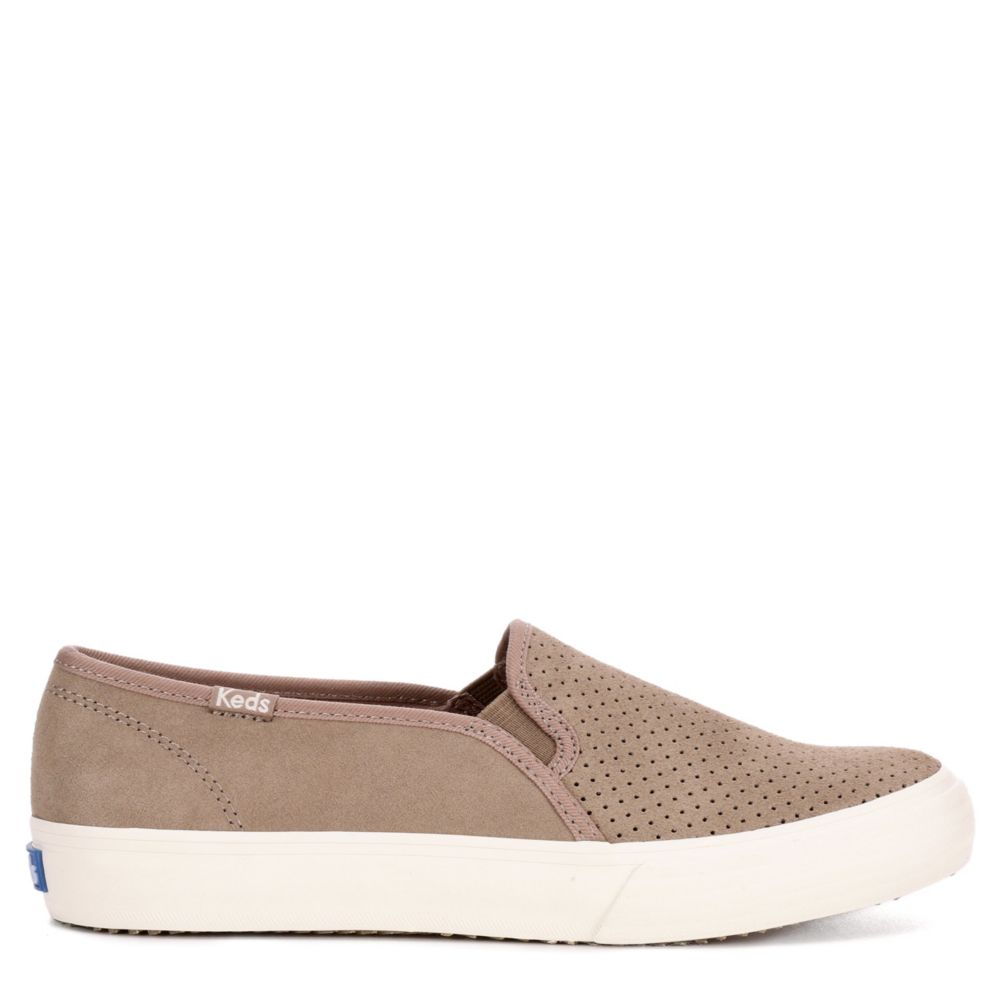 taupe slip on sneakers