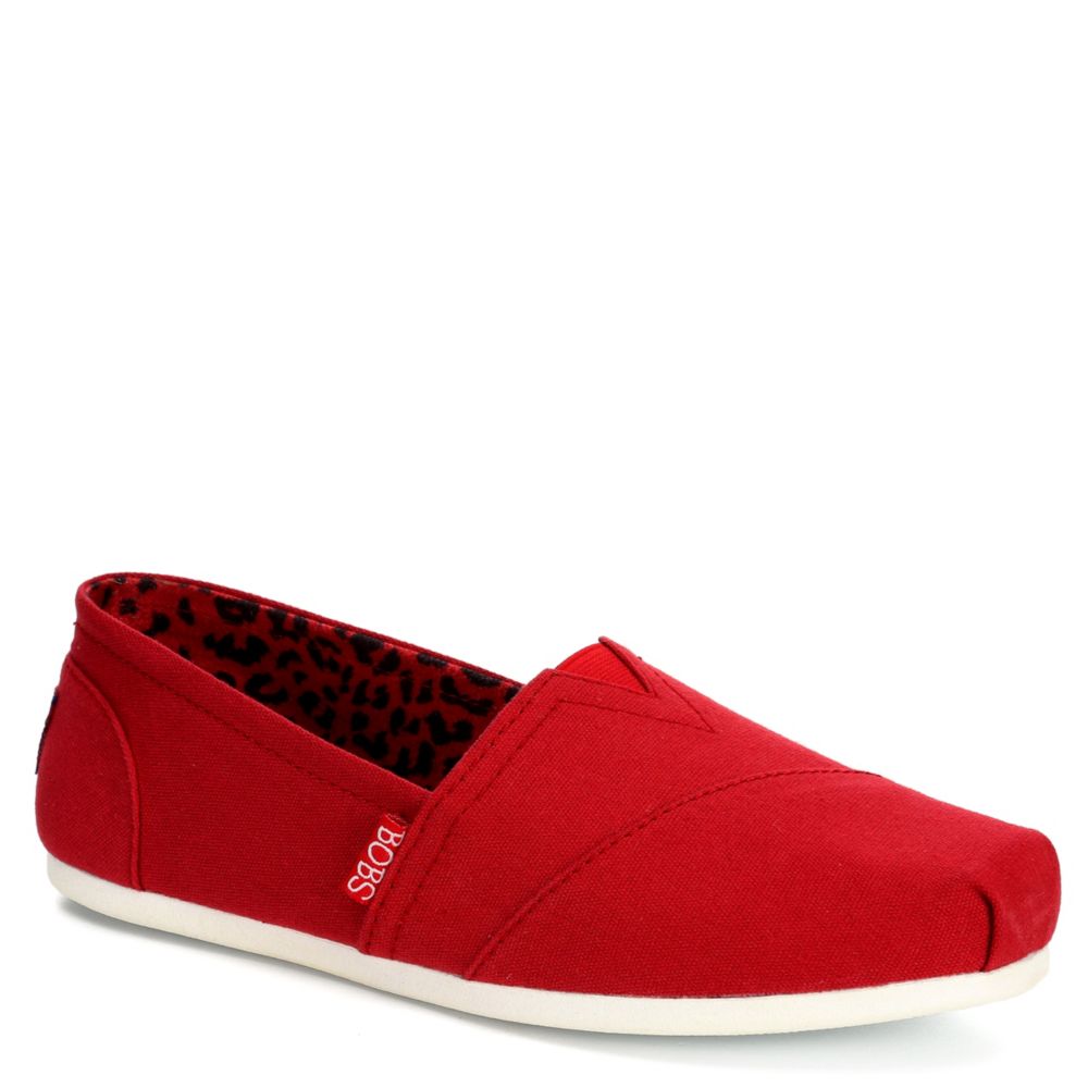 Red Skechers Bobs Peace and Love Women 