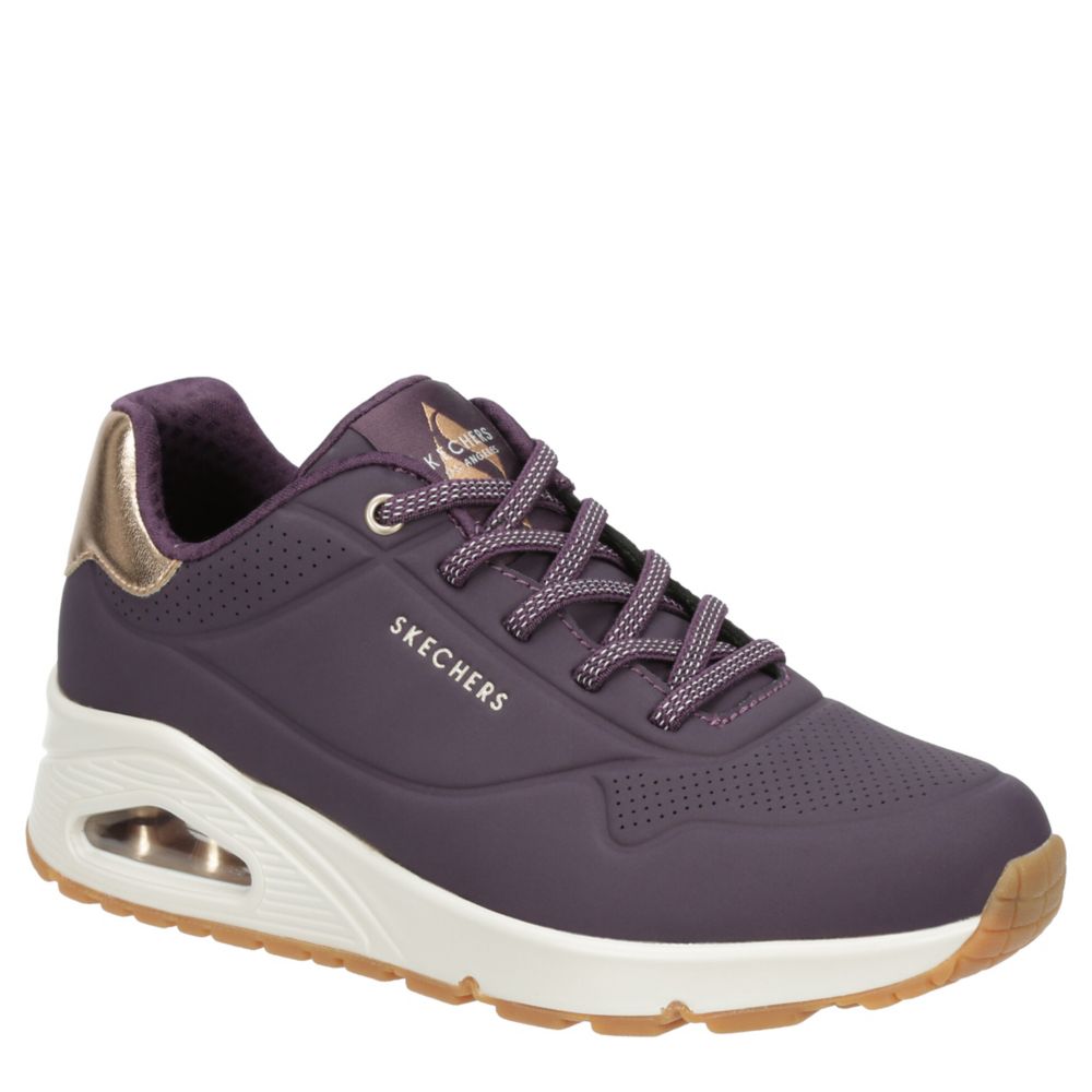 SKECHERS WOMENS UNO SNEAKER DARK PURPLE