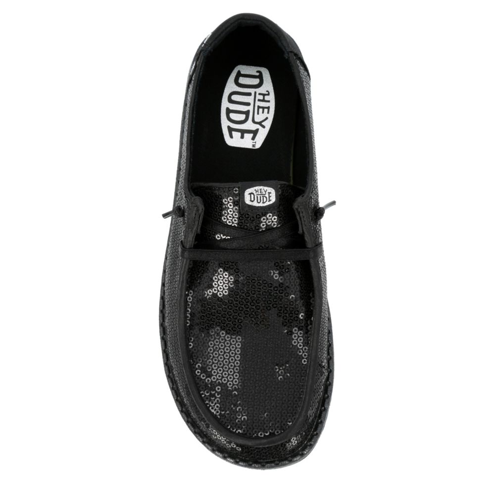 WOMENS WENDY SEQUIN SLIP ON SNEAKER