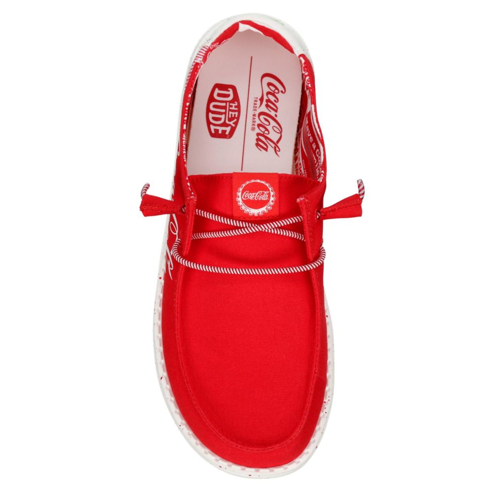 Red Heydude Womens Wendy Coke Slip On Sneaker | Rack Room Shoes