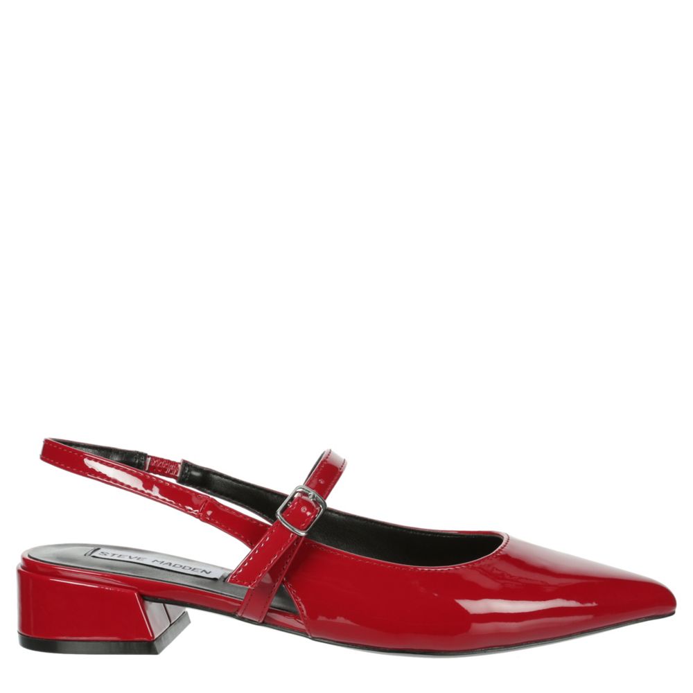 ★Steve Madden★新作★大人気★KAYLAN RED PATENT★サンダル GRAYA Red Patent Women's Slingback Flat – Steve Madden