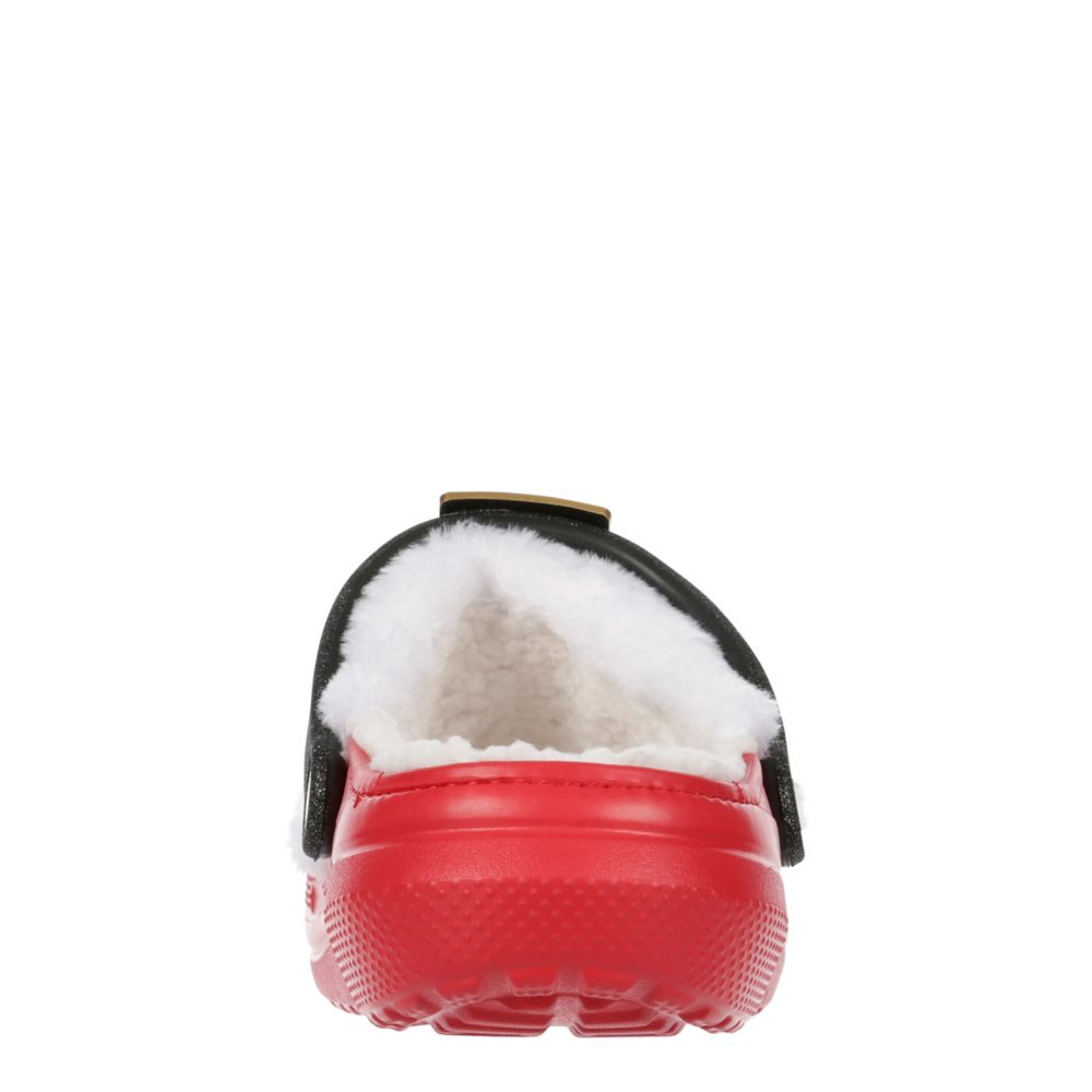 [CROCS] サンダル CLASSIC LINED CLOG SANTA CLOG レッド Adults' Crocs Classic Lined Santa Clogs | Shoe Carnival