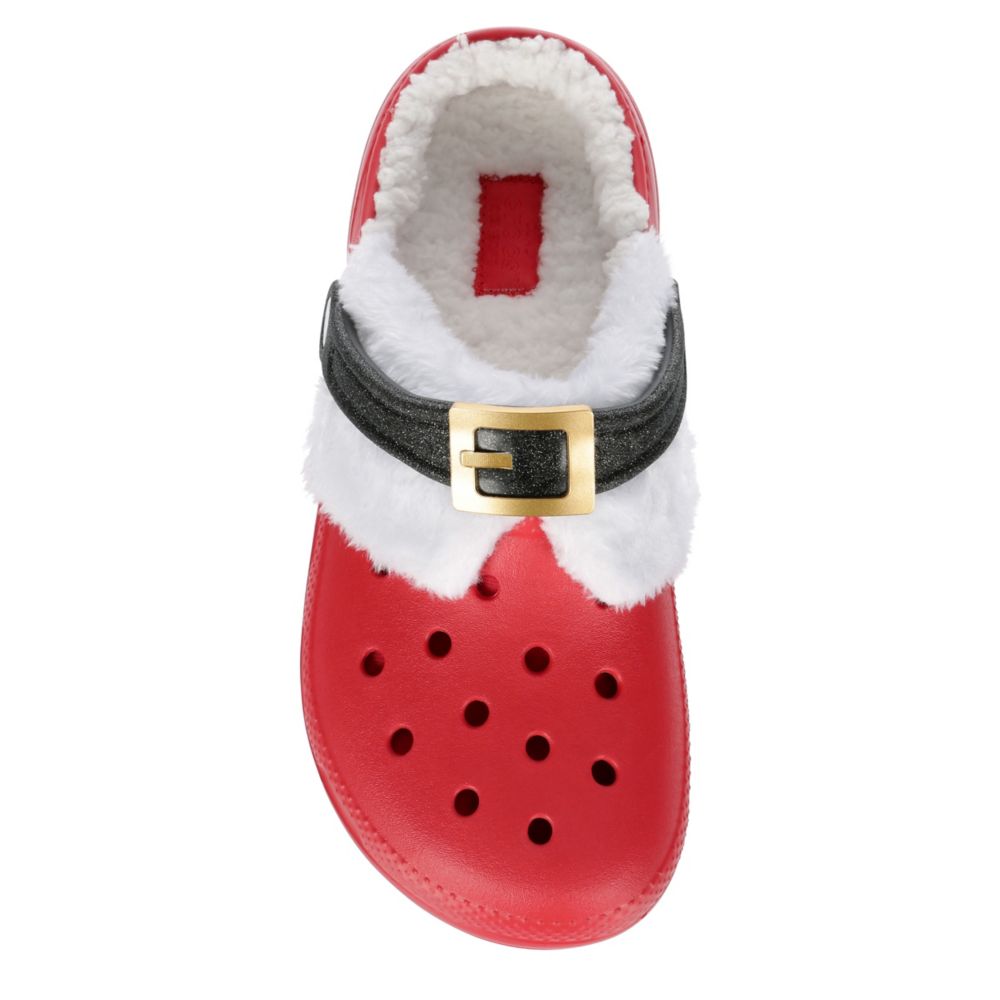 [CROCS] サンダル CLASSIC LINED CLOG SANTA CLOG レッド Red Crocs Unisex Classic Lined Santa Clog | Rack Room Shoes