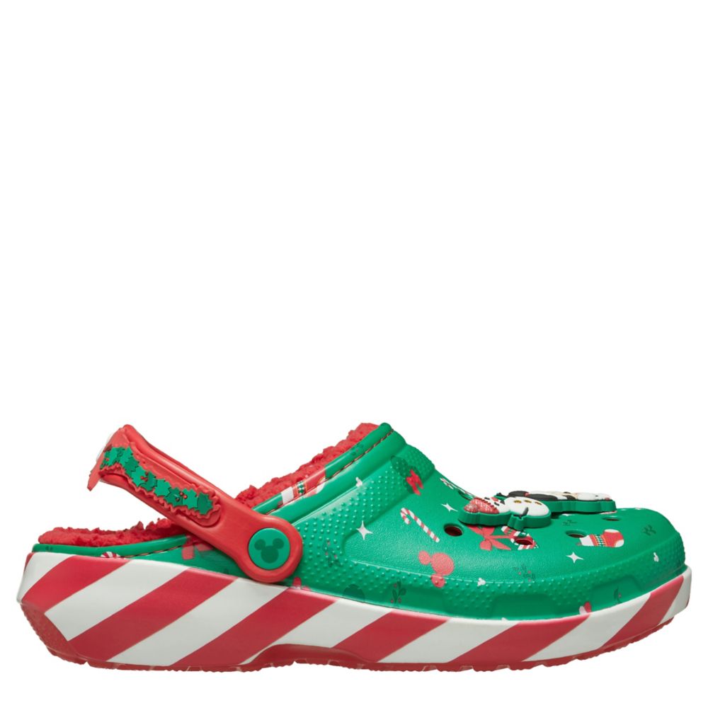 サンダル Crocs Mickey Holiday Lined Classic Clogs Crocs Mickey Mouse Christmas Lined Classic Clog | Famous