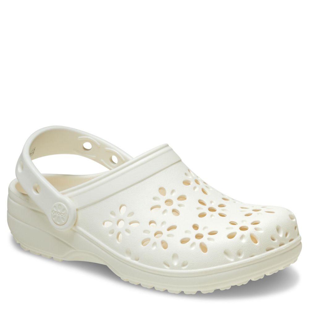 WOMENS CLASSIC FLORAL CUT OUT CLOG