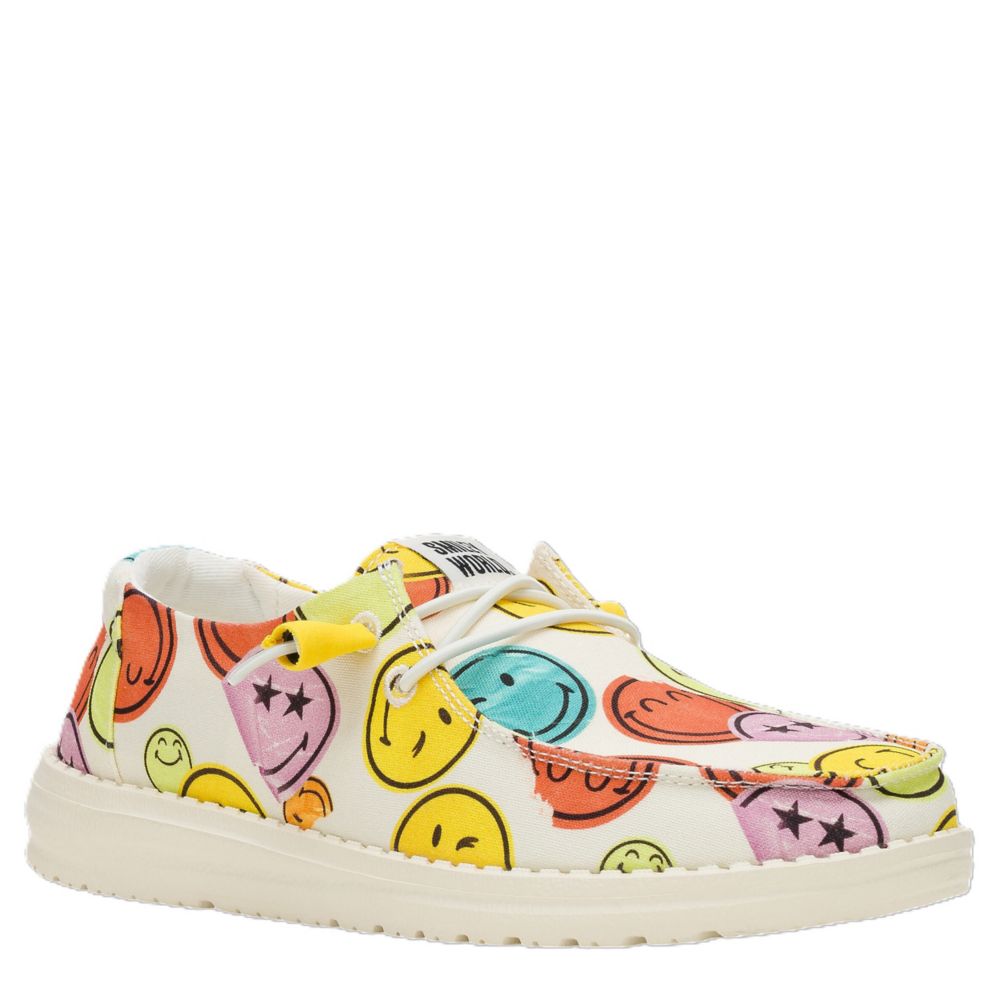 WOMENS WENDY SMILEY SLIP ON SNEAKER