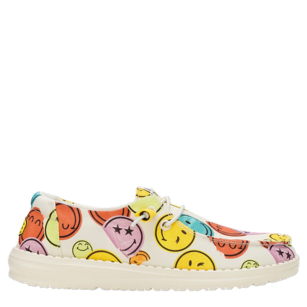 WOMENS WENDY SMILEY SLIP ON SNEAKER