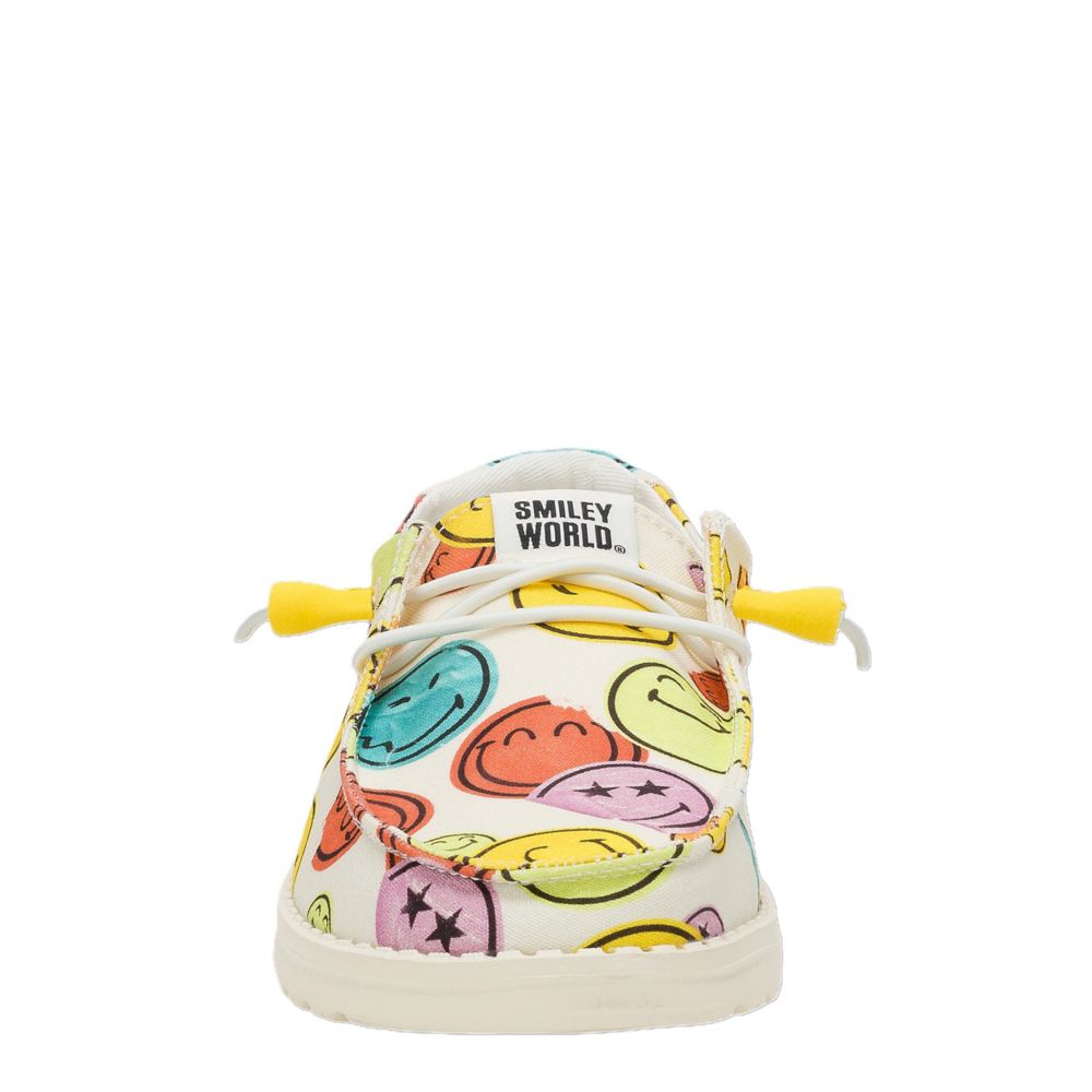 WOMENS WENDY SMILEY SLIP ON SNEAKER