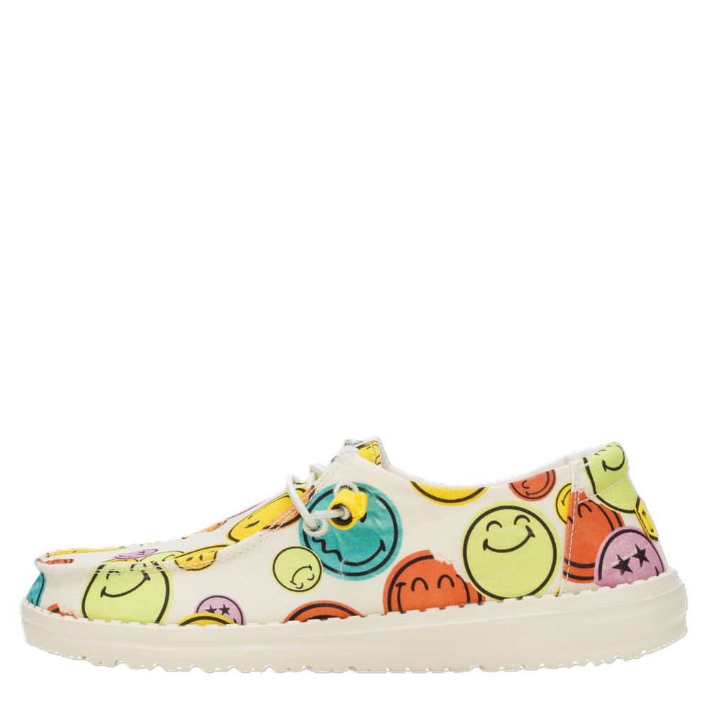 WOMENS WENDY SMILEY SLIP ON SNEAKER