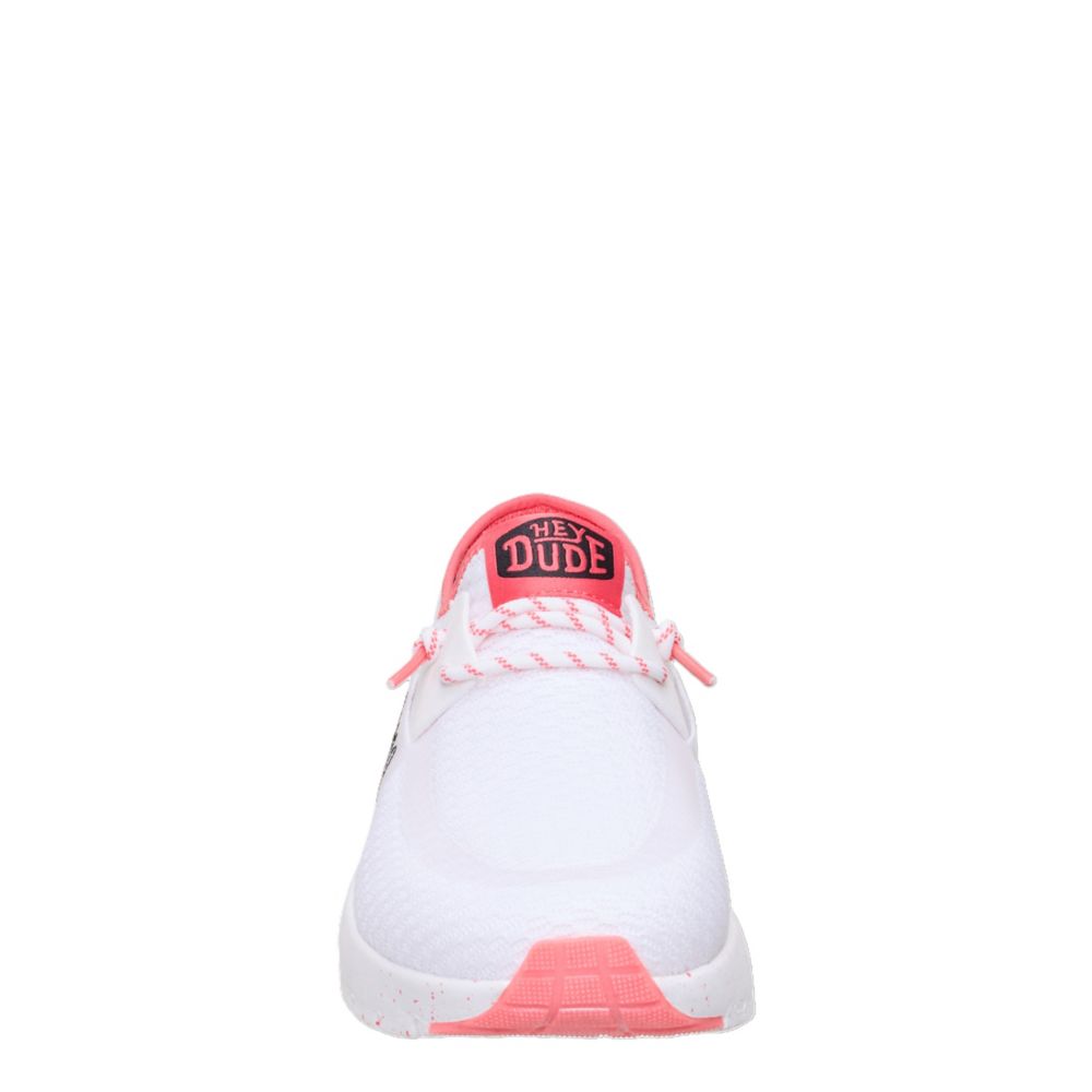 HEYDUDE WOMENS SIROCCO SPORT SLIP ON SNEAKER - WHITE