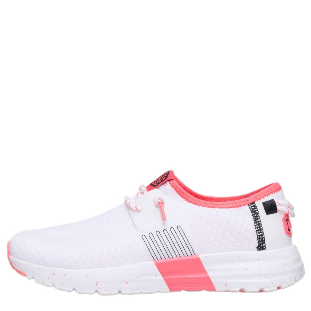 HEYDUDE WOMENS SIROCCO SPORT SLIP ON SNEAKER - WHITE
