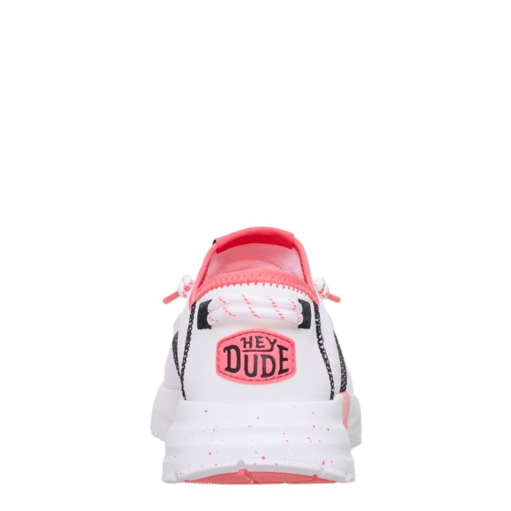 HEYDUDE WOMENS SIROCCO SPORT SLIP ON SNEAKER - WHITE