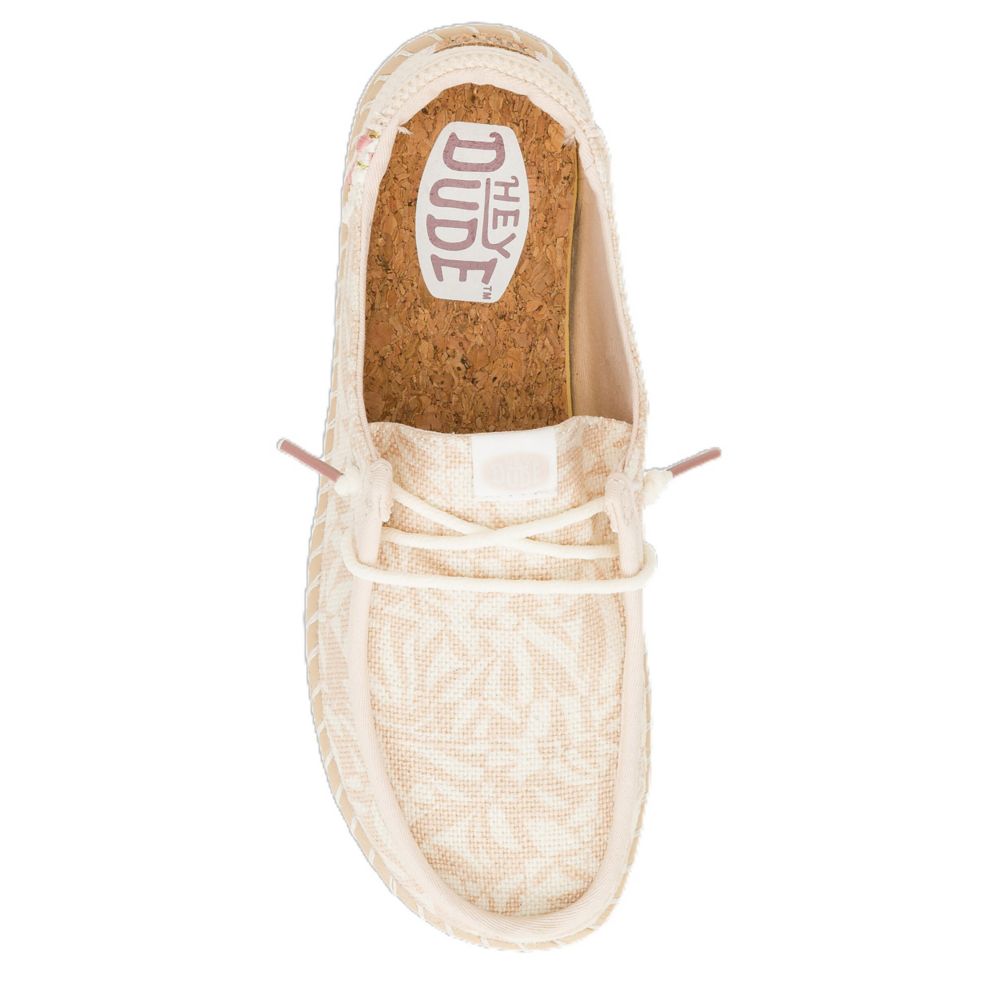 WOMENS WENDY ESPADRILLE RETRO PALM SLIP ON SNEAKER