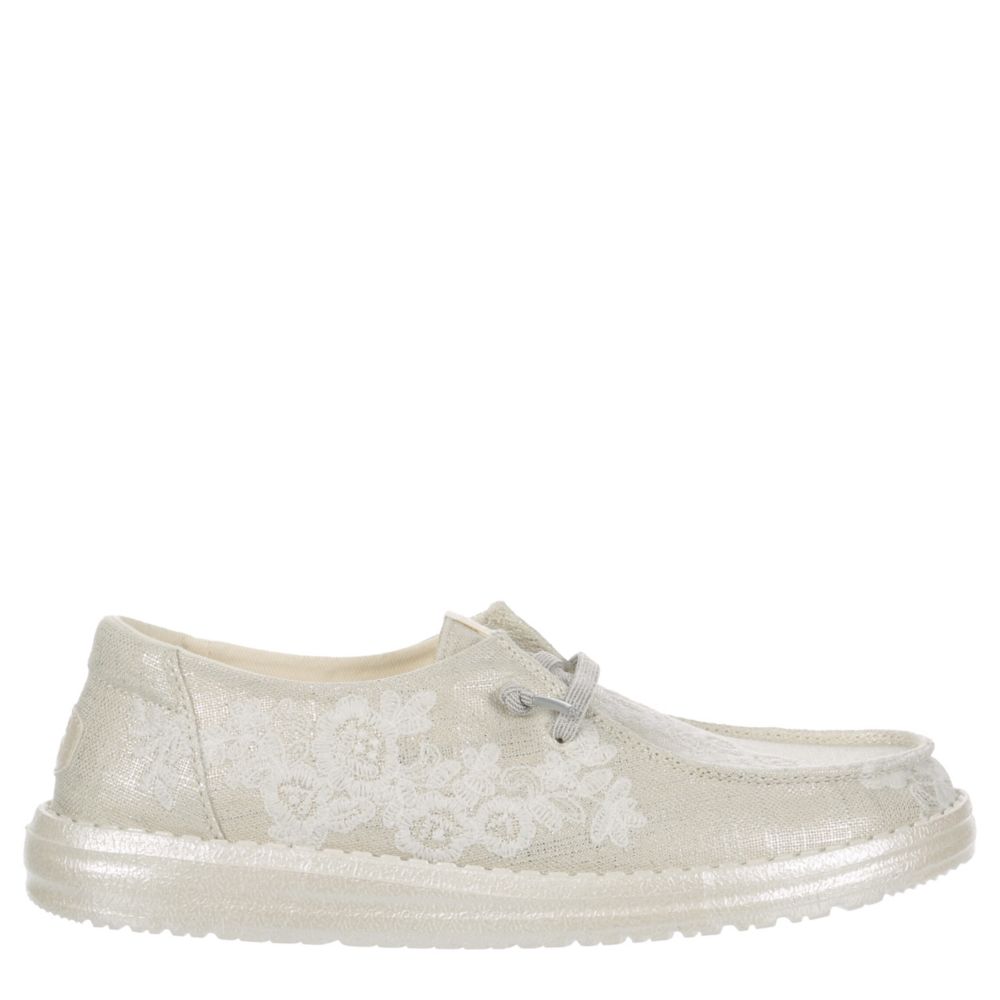 WOMENS WENDY FLORAL LACE SLIP ON SNEAKER