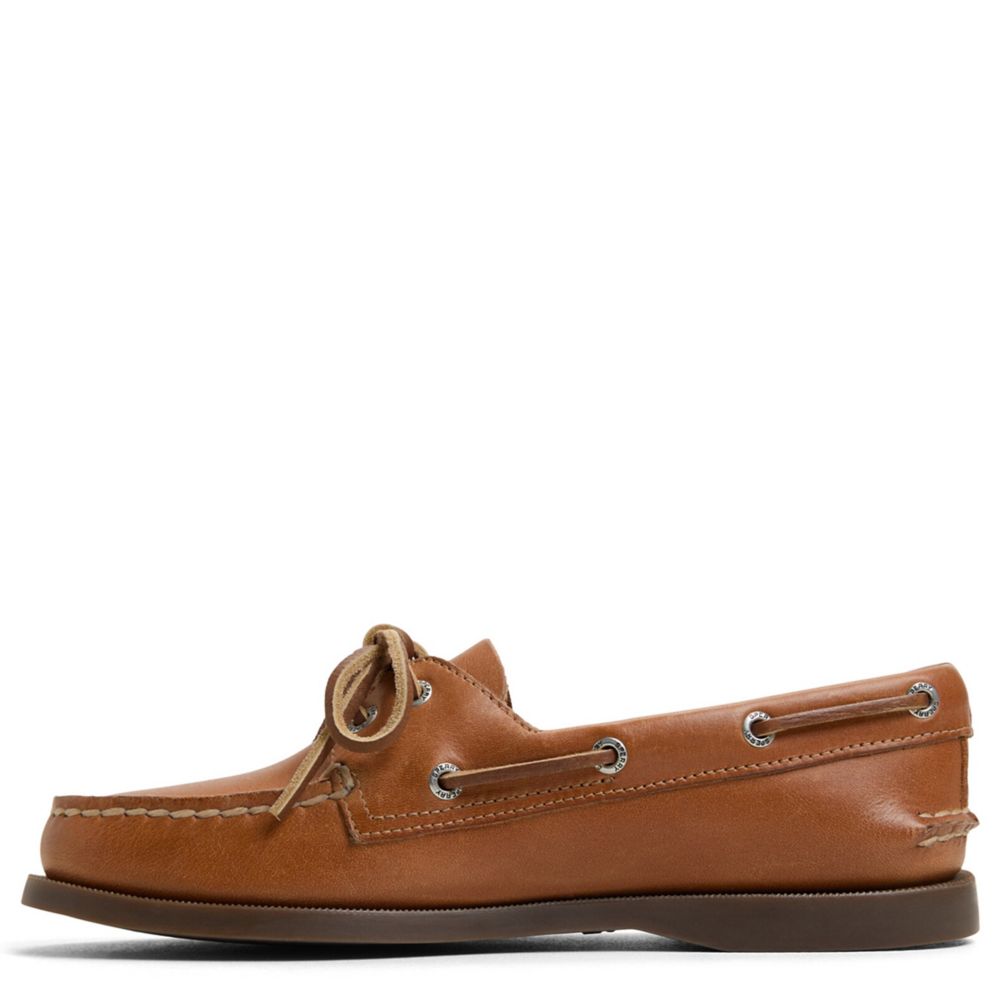 SPERRY WOMENS A/O 2 EYE BOAT SHOE - BROWN