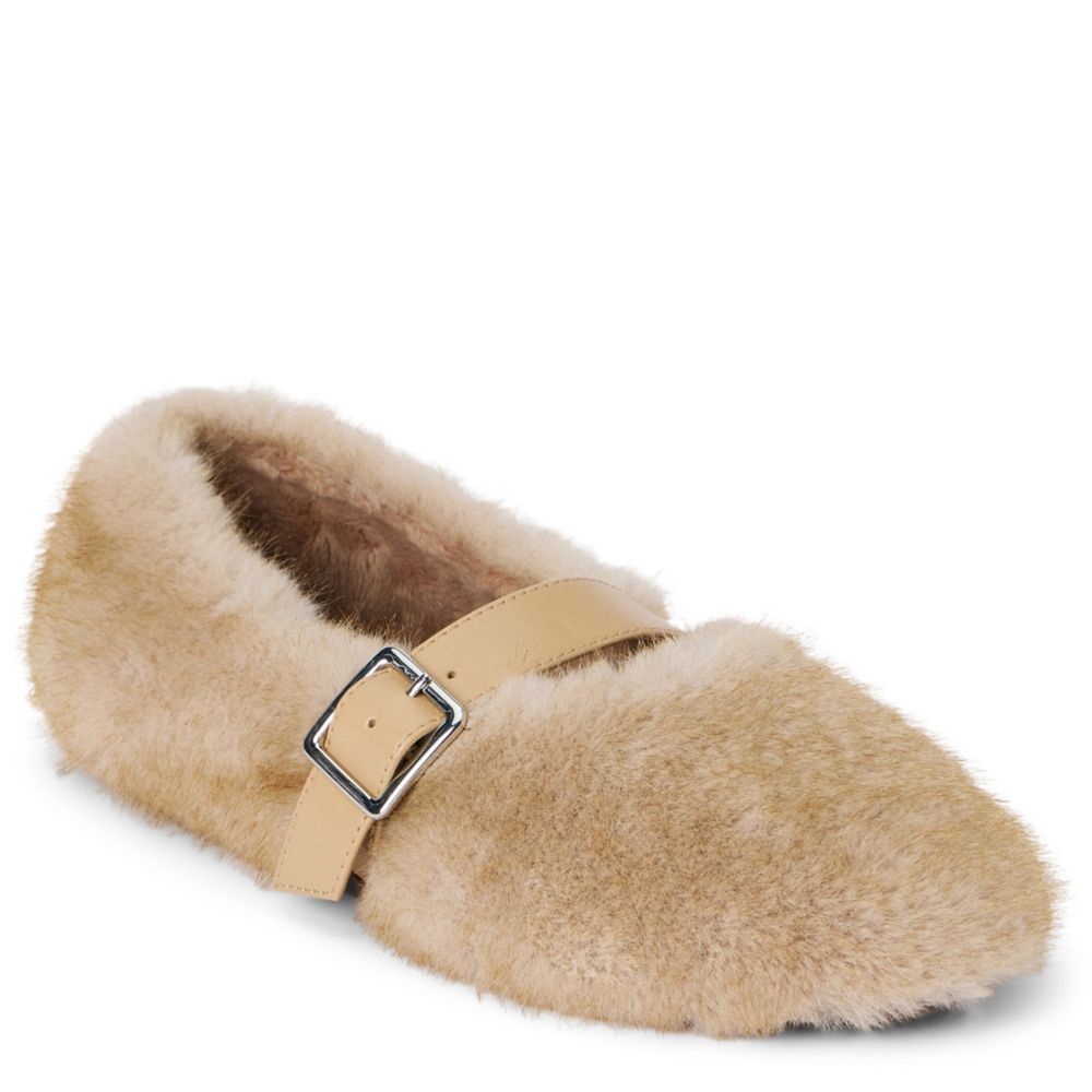 Coconuts Womens Nome Vegan Faux Fur Ballet