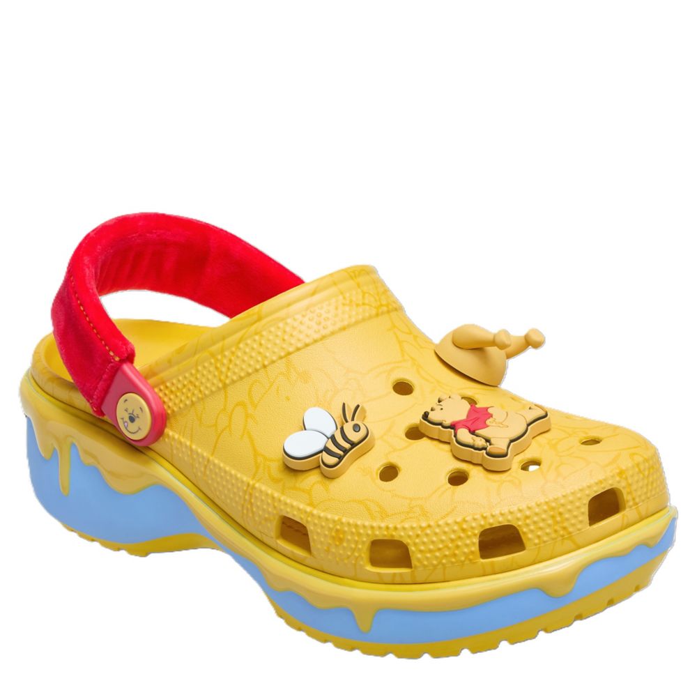 WOMENS WINNIE THE POOH CLASSIC PLATFORM CLOG