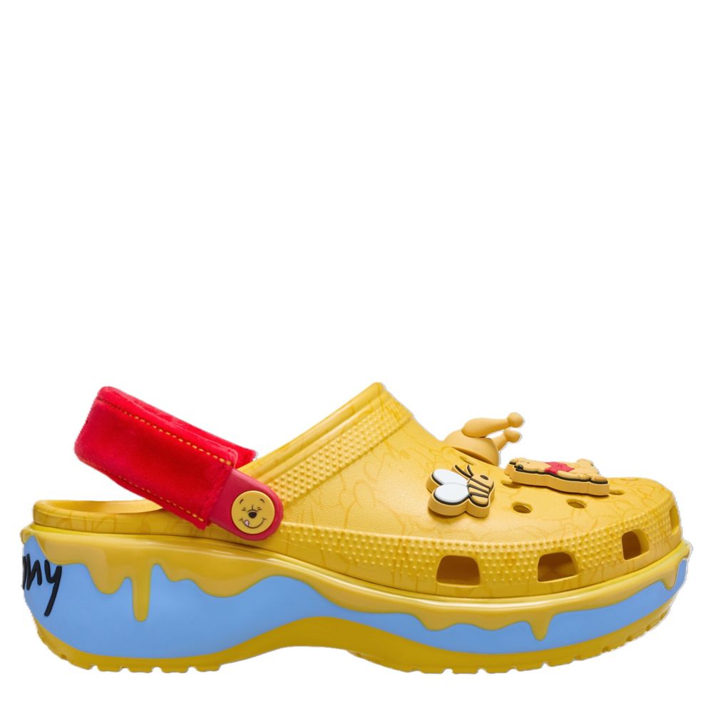 WOMENS WINNIE THE POOH CLASSIC PLATFORM CLOG
